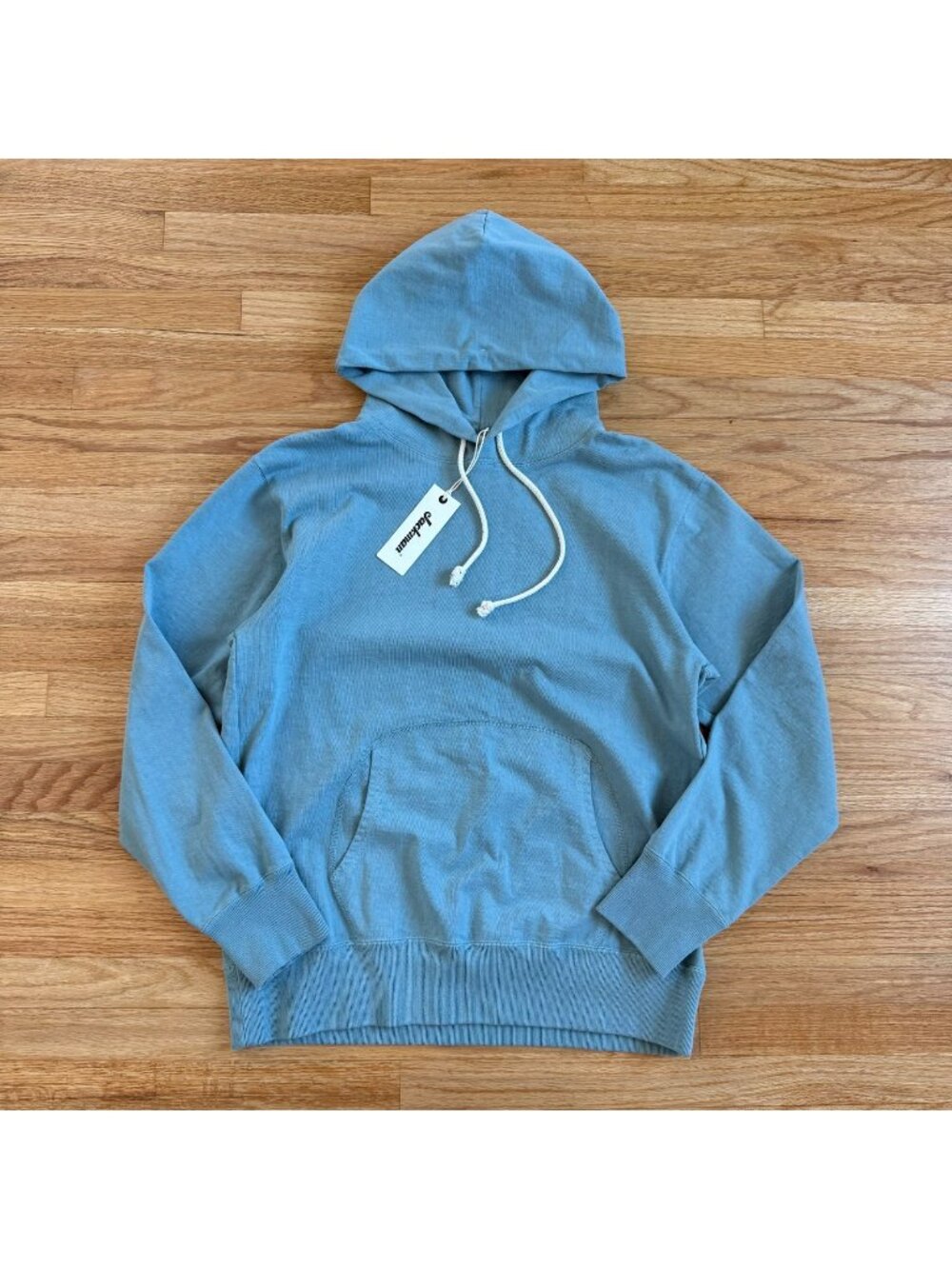 Jackman Japan 7107 Dotsume Pullover Parka Hoodie in Pale Blue XL